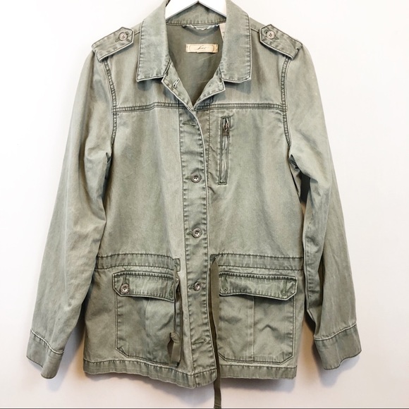levi's olive green denim jacket